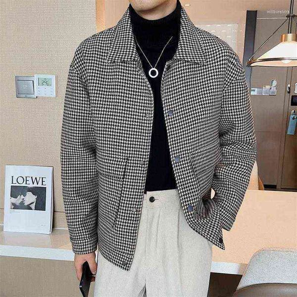 men's wool & blends autumn winter thick warm woolen jackets short loose casual trench coat streetwear social overcoat windbreaker man c, Black
men's wool & blends autumn winter thick warm woolen jackets short loose casual trench coat streetwear social overcoat windbreaker man c, Black