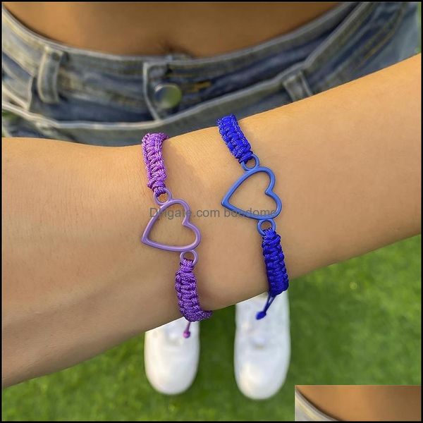 link chain bracelets jewelry boho colorf woven rope string on hand women summer adjustable braided bangles friendsh dh4si, Black 
link chain bracelets jewelry boho colorf woven rope string on hand women summer adjustable braided bangles friendsh dh4si, Black