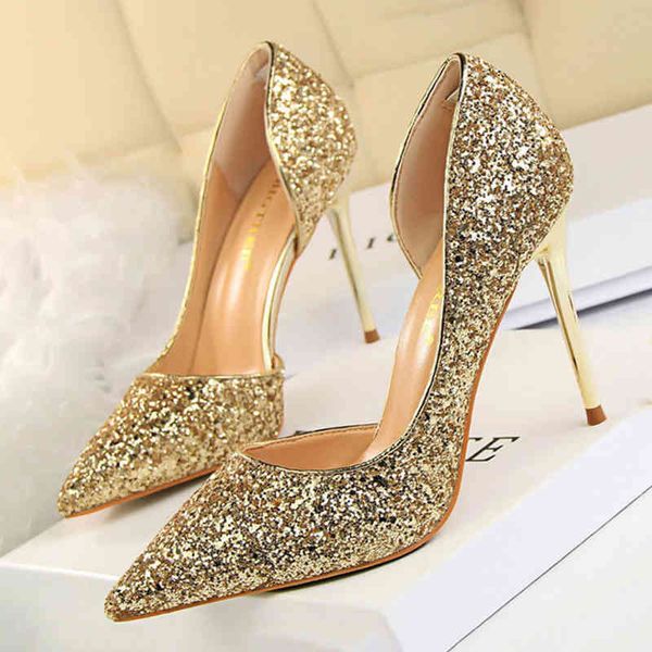 bigtree shoes sequins woman pumps gold silver high heels women wedding stiletto ladies fashion 220531, Black
bigtree shoes sequins woman pumps gold silver high heels women wedding stiletto ladies fashion 220531, Black