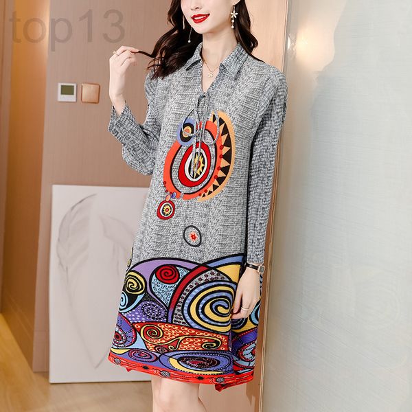 casual dresses designer pleated new dress fashion foreign style aging fat mm large spring and autumn temperament women's wear 1228 96kq, Black;gray
casual dresses designer pleated new dress fashion foreign style aging fat mm large spring and autumn temperament women's wear 1228 96kq, Black;gray