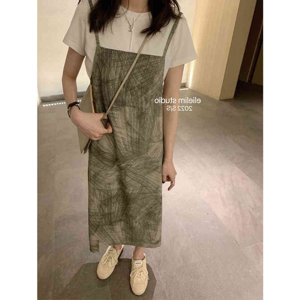 casual dresses korean minority line aesthetics spring b into high ji feeling simple and elegant suspender dress women show thin medium long, Black;gray
casual dresses korean minority line aesthetics spring b into high ji feeling simple and elegant suspender dress women show thin medium long, Black;gray