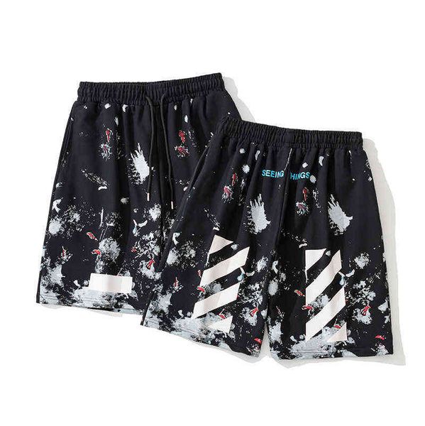 factory online export new designer brand spring summer off printed casual men's women's beach pants, White;black
factory online export new designer brand spring summer off printed casual men's women's beach pants, White;black