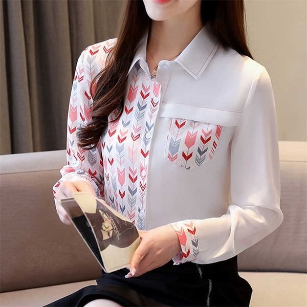 fashion women blouses printing shirts chiffon blouse spring fall blouse long sleeve blusas mujer 210702, White
fashion women blouses printing shirts chiffon blouse spring fall blouse long sleeve blusas mujer 210702, White