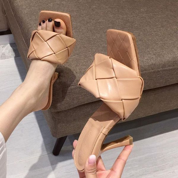 sandals summer square toe leather weave high heels women's ladies stiletto mules shoes slippers slides slingback sandalsandals, Black
sandals summer square toe leather weave high heels women's ladies stiletto mules shoes slippers slides slingback sandalsandals, Black