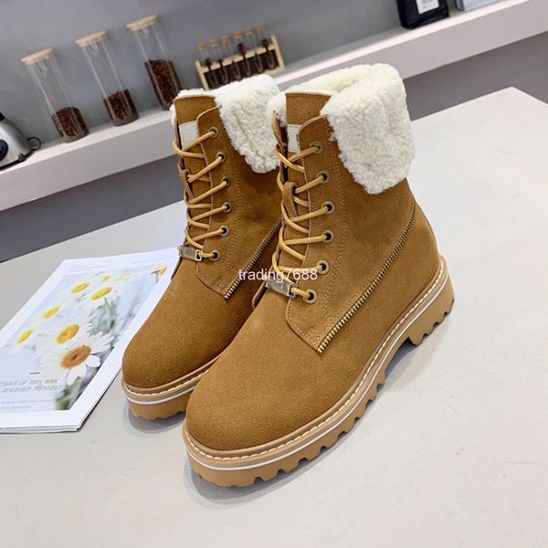 boots winter thick soled lace up martin boots women's plush thickened warm northeast cotton shoes wool snow, Black
boots winter thick soled lace up martin boots women's plush thickened warm northeast cotton shoes wool snow, Black