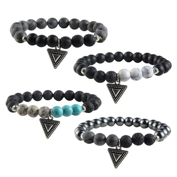custom bracelets bohemian style black gall volcano natural stone woven elastic bracelet triangle arrow pendant bracelet, Golden;silver
custom bracelets bohemian style black gall volcano natural stone woven elastic bracelet triangle arrow pendant bracelet, Golden;silver