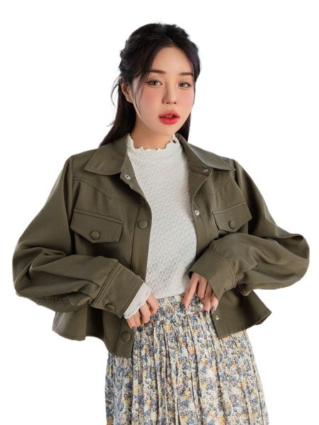 dazy flap detail button through crop jacket z3of#, Black;brown
dazy flap detail button through crop jacket z3of#, Black;brown