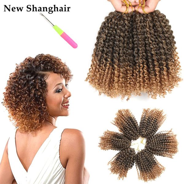 8 inch afro kinky curly braiding hair marlybob crochet braids short pre-looped passion twist hair 90g/pcs bs05, Black
8 inch afro kinky curly braiding hair marlybob crochet braids short pre-looped passion twist hair 90g/pcs bs05, Black