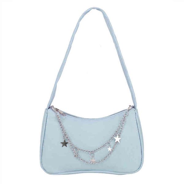 evening bags women's pure color underarm shoulder casual ladies star chain small sweet girls daily shopper purse and handbags 220630
evening bags women's pure color underarm shoulder casual ladies star chain small sweet girls daily shopper purse and handbags 220630