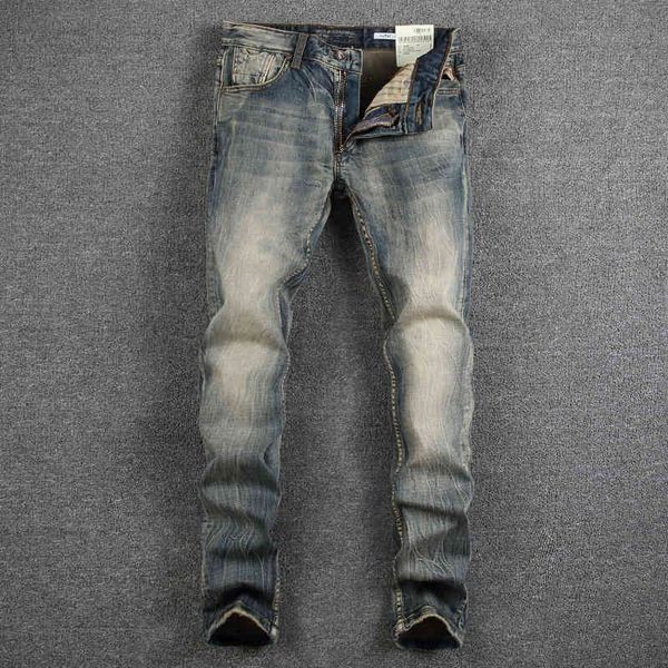 men's jeans high street trend men's jeans are made of old european goods slightly elastic slim fitting straight leg denim pants fa, Blue
men's jeans high street trend men's jeans are made of old european goods slightly elastic slim fitting straight leg denim pants fa, Blue