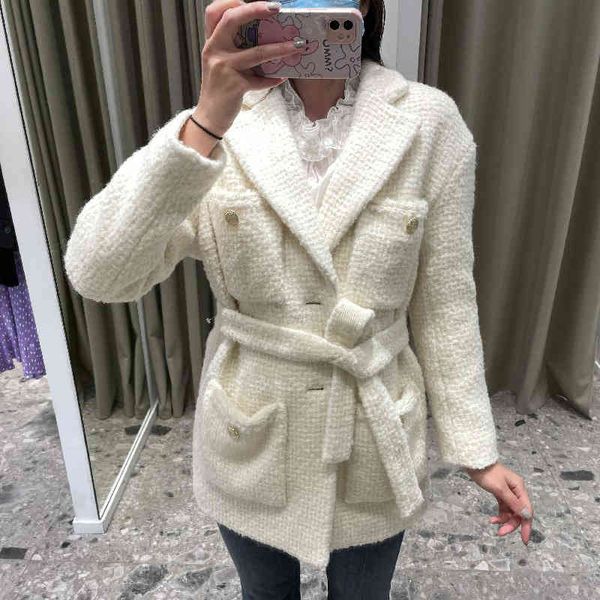 women's jackets fadan autumn and winter women's wear removable belt tweed single breasted woven coat, Black;brown
women's jackets fadan autumn and winter women's wear removable belt tweed single breasted woven coat, Black;brown