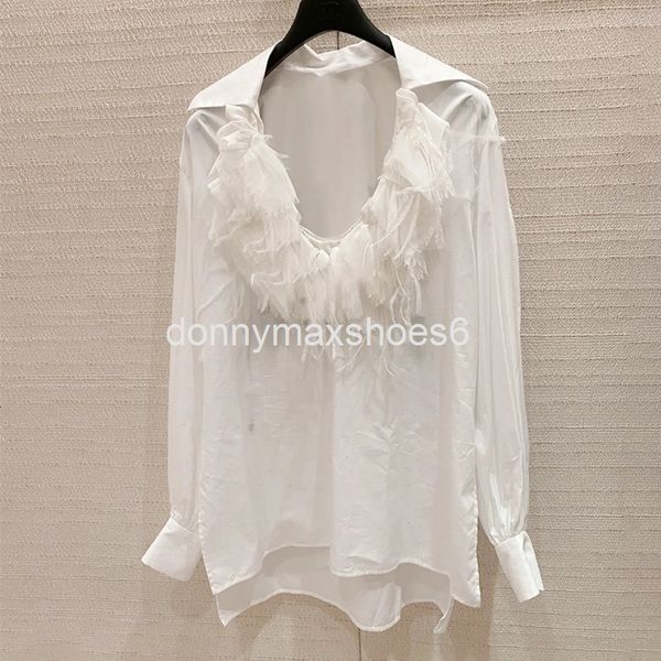 women's knits & tees celebrity romantic su feather shirt autumn winter light cooked deep v temperament loose and versatile long sleeved, White
women's knits & tees celebrity romantic su feather shirt autumn winter light cooked deep v temperament loose and versatile long sleeved, White