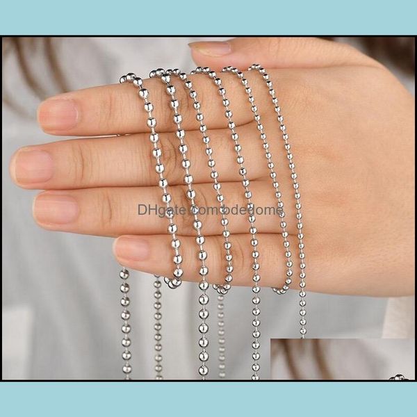 chains fashion round bead chain punk stainless steel 2mm m ball necklace men hip hop bamboo shape party jewelry drop bdedome dh5ye, Silver
chains fashion round bead chain punk stainless steel 2mm m ball necklace men hip hop bamboo shape party jewelry drop bdedome dh5ye, Silver