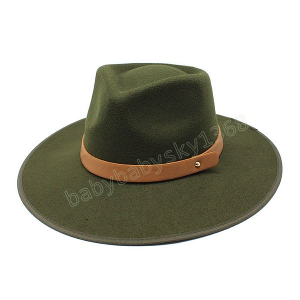 men women 8.5cm wide brim wool felt fedora hat hemming design jazz trilby cap party formal hat, Yellow
men women 8.5cm wide brim wool felt fedora hat hemming design jazz trilby cap party formal hat, Yellow