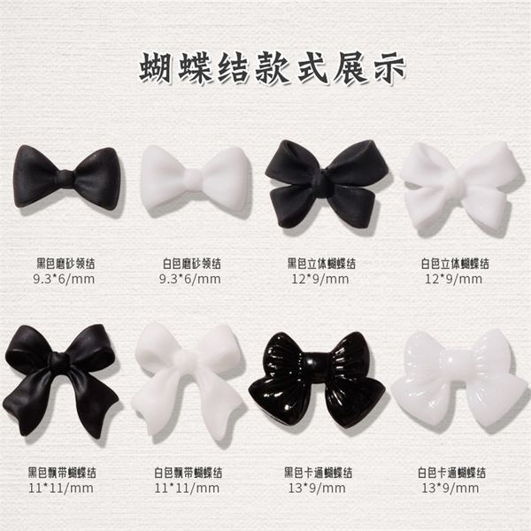 50pcsbag black and white bowknot resin 3d threedimensional ribbon polishing jewelry diy nail art design 220708, Silver;gold
50pcsbag black and white bowknot resin 3d threedimensional ribbon polishing jewelry diy nail art design 220708, Silver;gold