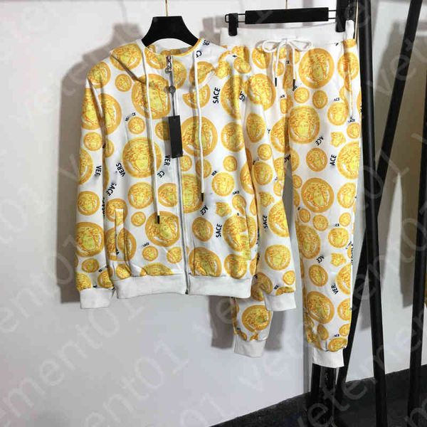 designer womens two piece pants brand logo fashion print jacket slim fit high waist pant suit retro style comfortable luxury women clothing, White
designer womens two piece pants brand logo fashion print jacket slim fit high waist pant suit retro style comfortable luxury women clothing, White