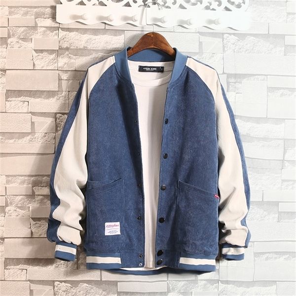 corduroy baseball jackets man ins spring men harajuku patchwork windbreaker male korean fashion autumn jackets coats lj201013, Black;brown
corduroy baseball jackets man ins spring men harajuku patchwork windbreaker male korean fashion autumn jackets coats lj201013, Black;brown