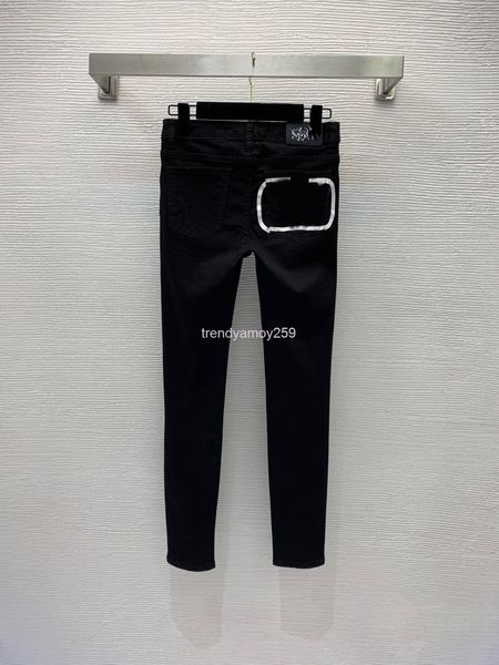 women's jeans spring summer thin fabric simple pocket large badge printed leather decorative elastic skinny jeans, Blue
women's jeans spring summer thin fabric simple pocket large badge printed leather decorative elastic skinny jeans, Blue