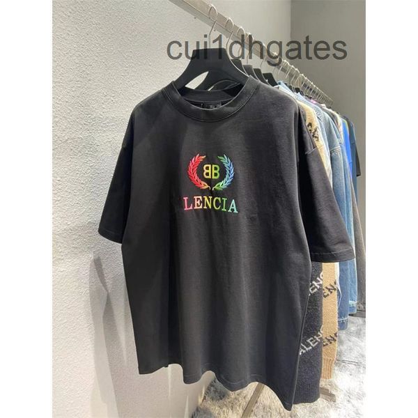 2022 designer bal t shirt stable goods 2022 early spring paris new rainbow wheat ear printed men's and women's loose short sleeve, White;black
2022 designer bal t shirt stable goods 2022 early spring paris new rainbow wheat ear printed men's and women's loose short sleeve, White;black