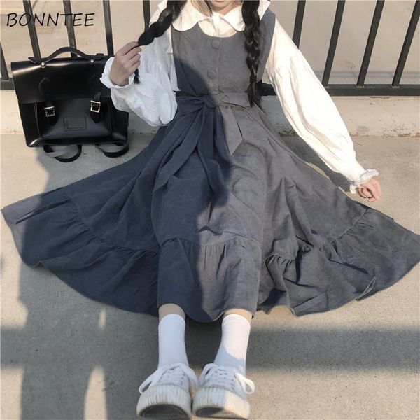 sleeveless dress women ulzzang college style summer sweet ruffles schoolgirls sundress high waist kawaii bowknot vestidos 220521, Black;gray
sleeveless dress women ulzzang college style summer sweet ruffles schoolgirls sundress high waist kawaii bowknot vestidos 220521, Black;gray