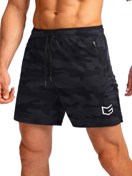 g gradual men camo print split hem drawstring waist sports shorts 07so#, White;black
g gradual men camo print split hem drawstring waist sports shorts 07so#, White;black