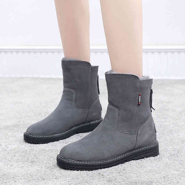boots snow boots women's frosted leather winter plush thickened bottom large size side zipper middle tube fashion i1oo, Black
boots snow boots women's frosted leather winter plush thickened bottom large size side zipper middle tube fashion i1oo, Black
