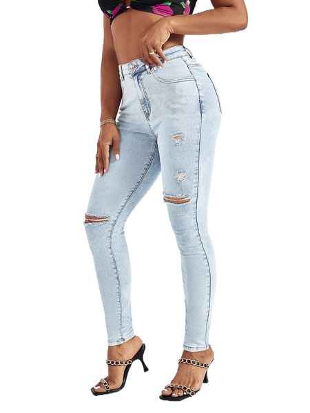 washed ripped skinny jeans q7ks#, Blue
washed ripped skinny jeans q7ks#, Blue