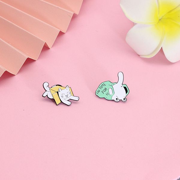 angel cat enamel pin box bag kitten cats banner fall in love at frist sight come on lover brooches lapel badges for kids jewelry, Blue
angel cat enamel pin box bag kitten cats banner fall in love at frist sight come on lover brooches lapel badges for kids jewelry, Blue