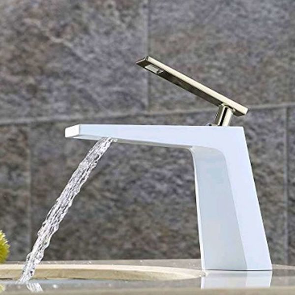 white color bathroom basin mixer faucet solid brass waterfall faucets high flow sindle hole sink water tap bath
white color bathroom basin mixer faucet solid brass waterfall faucets high flow sindle hole sink water tap bath