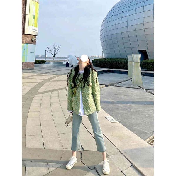 women's knits & tees 2022 women's fashion net red fried street mint green celebrity temperament french small fragrance coat women, White
women's knits & tees 2022 women's fashion net red fried street mint green celebrity temperament french small fragrance coat women, White