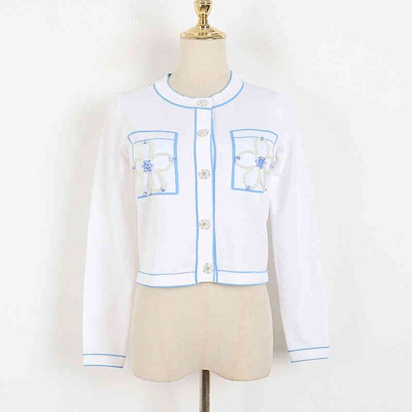 women's knits & tees ju jingyi's same blue stripe white short long sleeved cardigan women's design sense minority spring loos
women's knits & tees ju jingyi's same blue stripe white short long sleeved cardigan women's design sense minority spring loos