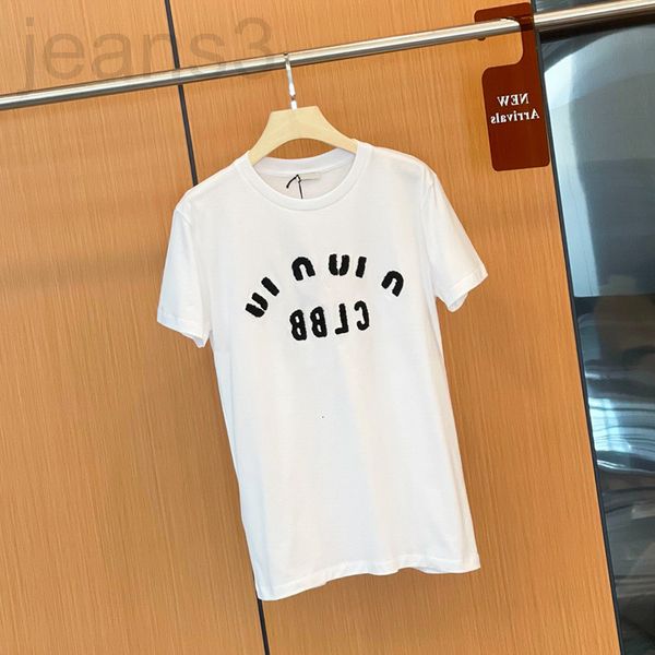 women's t-shirt designer flocked letters embroidered sweet girlish t-shirt 2022 new loose commute versatile celebrity temperament lady, White
women's t-shirt designer flocked letters embroidered sweet girlish t-shirt 2022 new loose commute versatile celebrity temperament lady, White