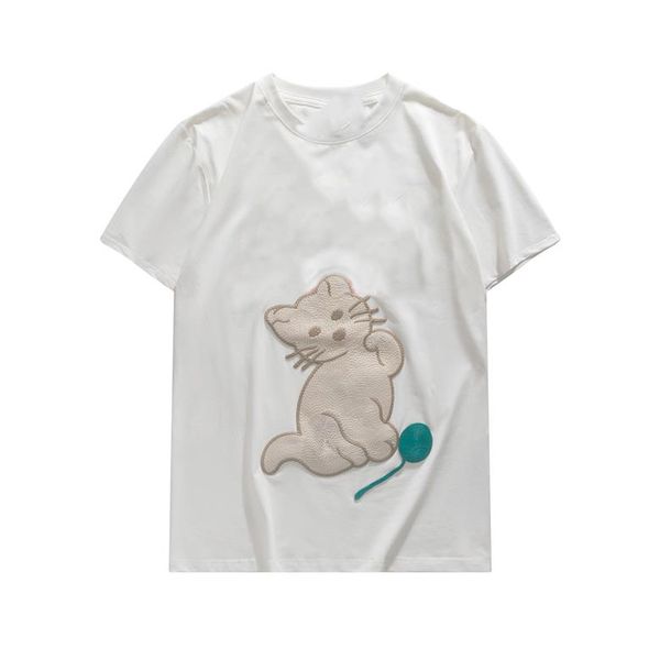 g 2022 men's t shirts embroidered patches cat designer short sleeves casual ladies street couple outfits round neck wholesale size s-xx, White;black
g 2022 men's t shirts embroidered patches cat designer short sleeves casual ladies street couple outfits round neck wholesale size s-xx, White;black