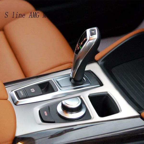 car styling multimedia handrest panel covers cup holder trim auto stickers for bmw x5 x6 e70 e71 stainless steel accessories
car styling multimedia handrest panel covers cup holder trim auto stickers for bmw x5 x6 e70 e71 stainless steel accessories