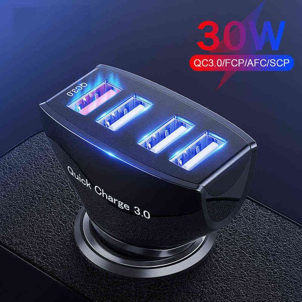 lovecom 30w 4 ports car charger quick charge 3.0 dual usb adapter fast charging for iphone samsung xiaomi phone car-charger w220328
lovecom 30w 4 ports car charger quick charge 3.0 dual usb adapter fast charging for iphone samsung xiaomi phone car-charger w220328