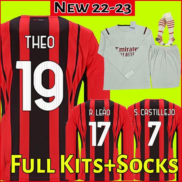 long sleeve 2021 2022 ac soccer milan jerseys ibrahimovic donnarumma tonali theo mandzukic kessie men kits football home away shirts 21 22 f, Black;yellow
long sleeve 2021 2022 ac soccer milan jerseys ibrahimovic donnarumma tonali theo mandzukic kessie men kits football home away shirts 21 22 f, Black;yellow