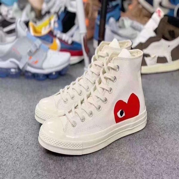 2021 new luxury classic skate shoes chuck canvas play jointly big eyes high dot heart women men fashion designer sneakers chau280i, Black
2021 new luxury classic skate shoes chuck canvas play jointly big eyes high dot heart women men fashion designer sneakers chau280i, Black