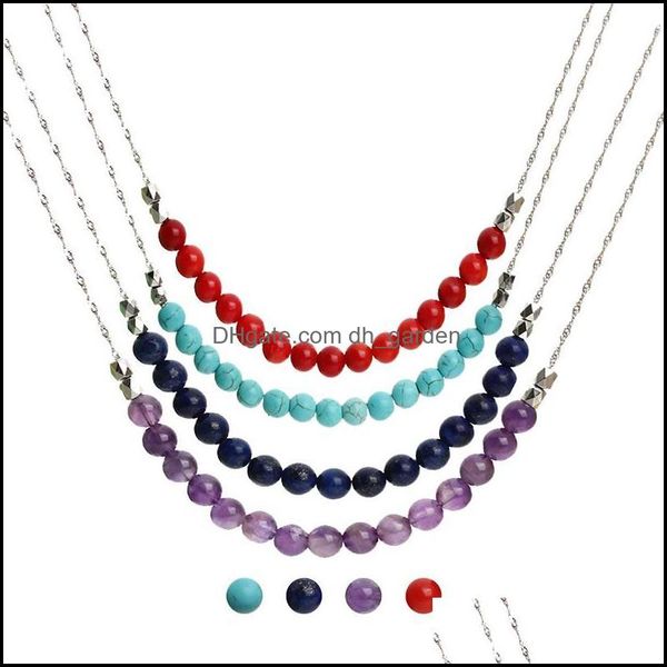pendant necklaces pendants jewelry natural stone necklace lapis lazi blue turquoise 8mm round simple stylish for women gift drop delivery, Silver
pendant necklaces pendants jewelry natural stone necklace lapis lazi blue turquoise 8mm round simple stylish for women gift drop delivery, Silver
