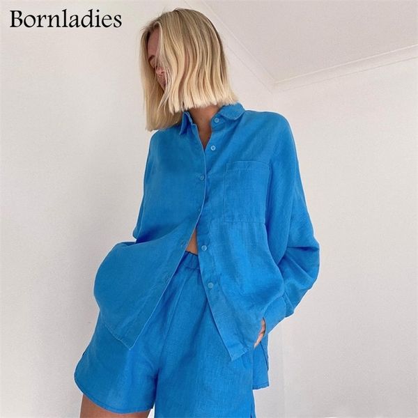 bornladies cotton linen women summer set of with shorts blue 2 piece female casual suits pocket shirt outfit 220509, White
bornladies cotton linen women summer set of with shorts blue 2 piece female casual suits pocket shirt outfit 220509, White