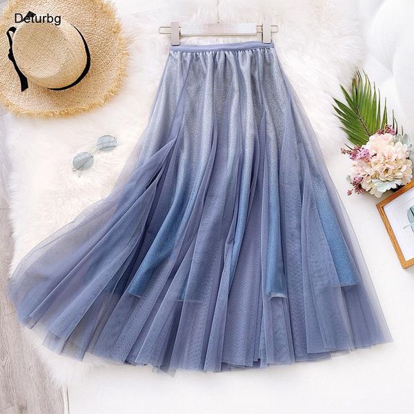 skirts women's fashion gradient mesh skirt female waist pleated shining midi long faldas 2022 autumn sk936, Black
skirts women's fashion gradient mesh skirt female waist pleated shining midi long faldas 2022 autumn sk936, Black