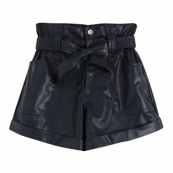 women bow sahes pu leather bermuda shorts ladies high waist pocket patch casual chic pantalone cortos zipper fly shorts p563 y200403, White;black
women bow sahes pu leather bermuda shorts ladies high waist pocket patch casual chic pantalone cortos zipper fly shorts p563 y200403, White;black