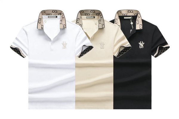 t-shirt luxury brand men's designer polo t-shirt summer fashion breathable short sleeve lapel leisure cym2, White;black
t-shirt luxury brand men's designer polo t-shirt summer fashion breathable short sleeve lapel leisure cym2, White;black