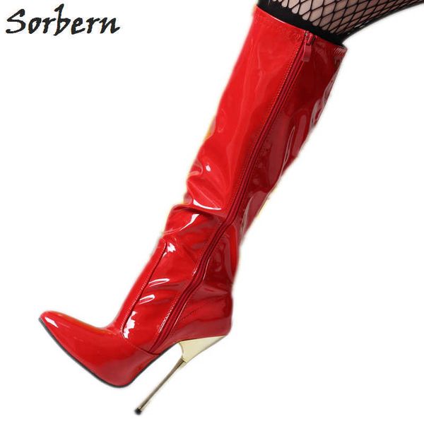 sorbern 14cm stilettos knee high boots women crossdresser point toe shoe custom women shoe exotic heels large sizes unique boots, Black
sorbern 14cm stilettos knee high boots women crossdresser point toe shoe custom women shoe exotic heels large sizes unique boots, Black