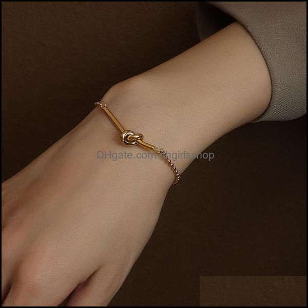 charm bracelets jewelry elegant lucky bracelet for women knotted bead gold sier chain bangle fashion unique gift a dhhgz, Golden;silver
charm bracelets jewelry elegant lucky bracelet for women knotted bead gold sier chain bangle fashion unique gift a dhhgz, Golden;silver