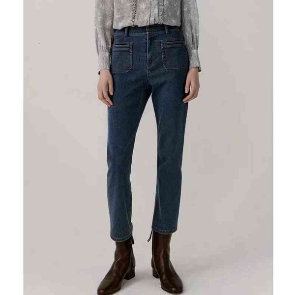 women's jeans xiaowo jeans blogger's same comfortable and simple pocket high elast denim nine point for women, Blue
women's jeans xiaowo jeans blogger's same comfortable and simple pocket high elast denim nine point for women, Blue