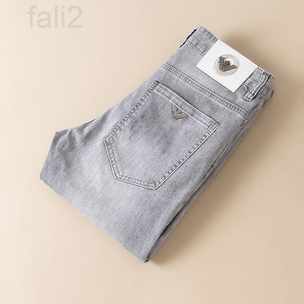 men's jeans designer quality european fashion brand men's straight leg long pants summer jeans, Blue
men's jeans designer quality european fashion brand men's straight leg long pants summer jeans, Blue