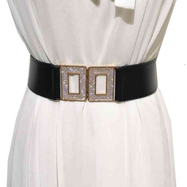 belts designer belt soft bright diamond square buckle 5cm elastic wide fashion dress decorative waist seal women, Black;brown
belts designer belt soft bright diamond square buckle 5cm elastic wide fashion dress decorative waist seal women, Black;brown