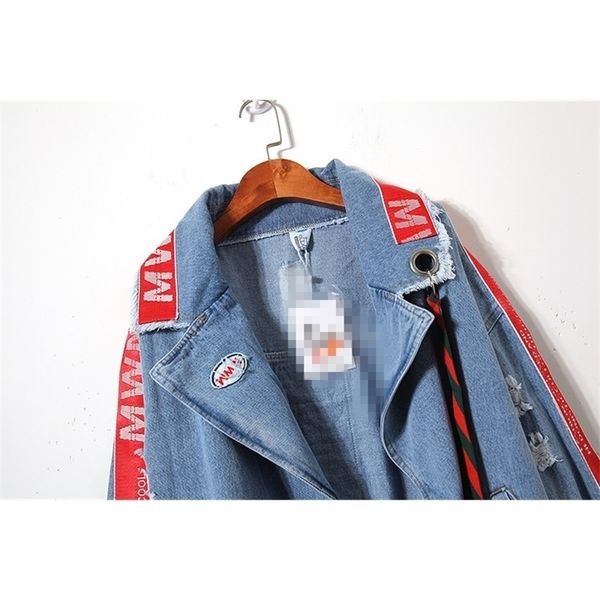 vintage design holes jacket women high street frayed denim coat plus size loose irregular cardigan manteau 201023, Black;brown
vintage design holes jacket women high street frayed denim coat plus size loose irregular cardigan manteau 201023, Black;brown
