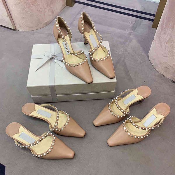 dress shoes women's shoes square head sandals pearl rivet t-shaped half trailer high heels with baotou wedding, Black
dress shoes women's shoes square head sandals pearl rivet t-shaped half trailer high heels with baotou wedding, Black