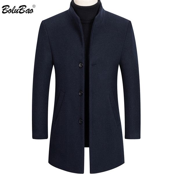 bolubao brand men wool coat men's solid color casual slim fit overcoat winter comfortable fashion wool blends coats male 201222, Black
bolubao brand men wool coat men's solid color casual slim fit overcoat winter comfortable fashion wool blends coats male 201222, Black